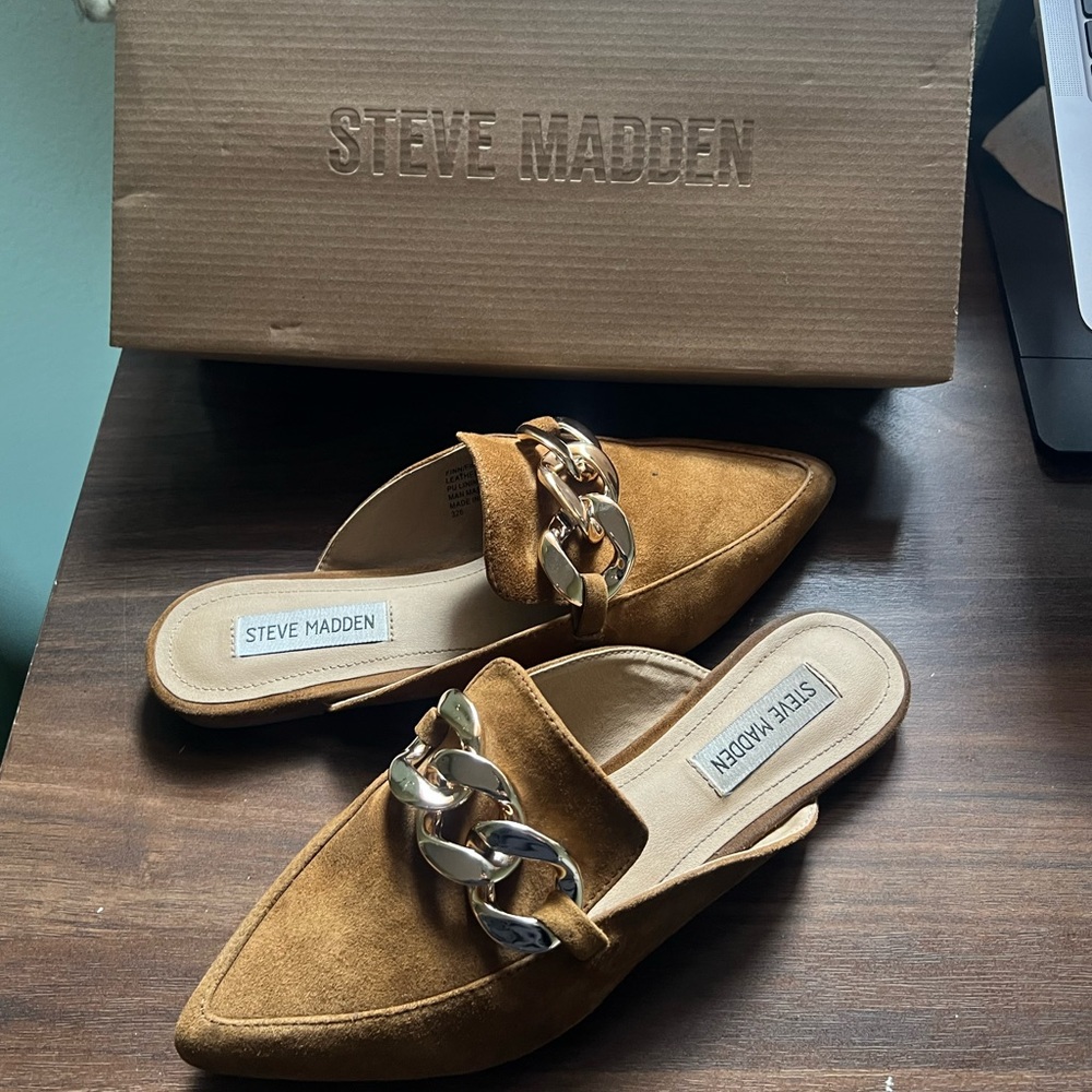 STEVE MADDEN SUEDE LOAFERS FLATS